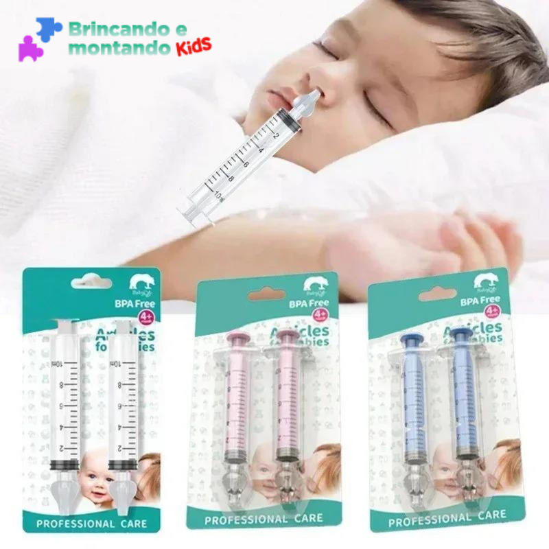 👶🏻Nasal aspirator syringe washer for babies.👶🏻