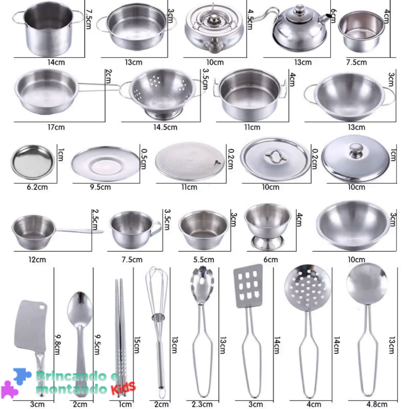 🥄Metal kids kitchen set.🥄