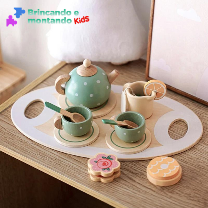 🍵Wooden afternoon tea for kids🍵