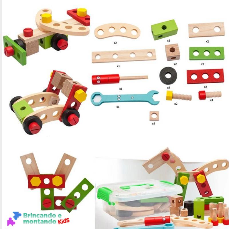 🛠️🪛Children's toolbox made of wood and plastic.🛠️🪛