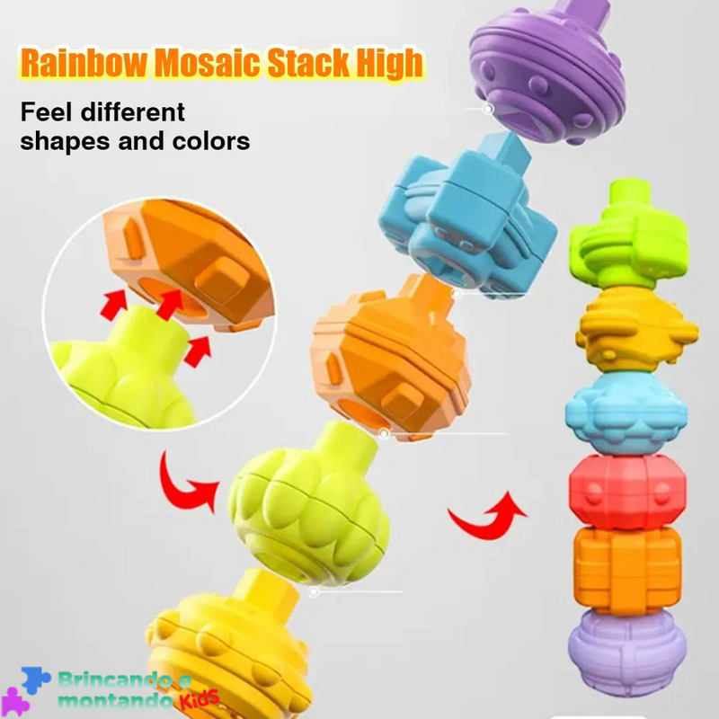 🧮Sensory development learning with Educational toys Colorful Blocks.🧮