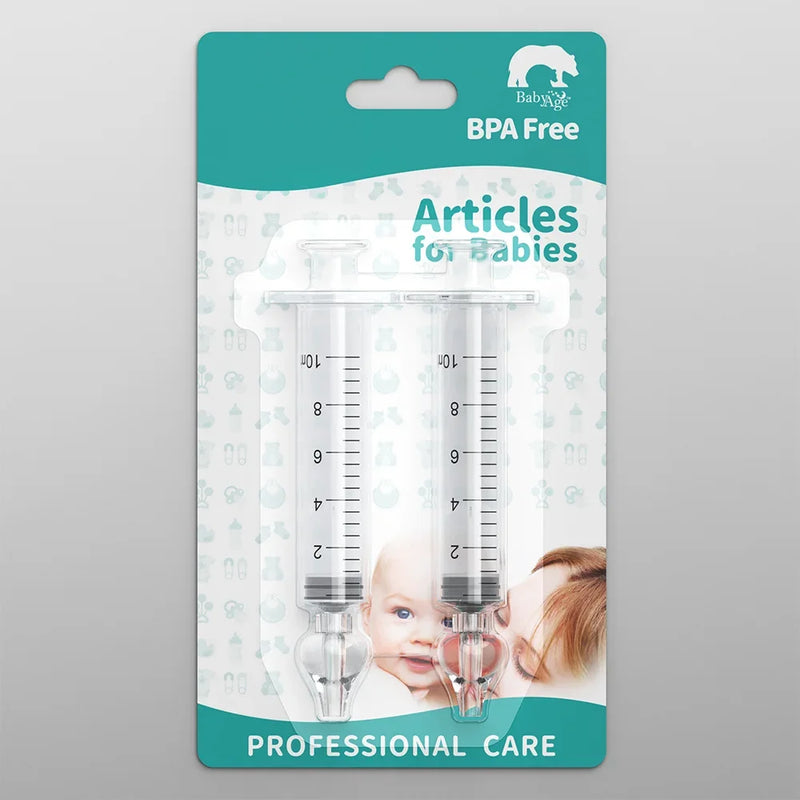 2pcs Needle Tube Baby Nasal Aspirator Syringe Washer Nasal Rhinitis Cleaning Equipment Child Care Products for Children