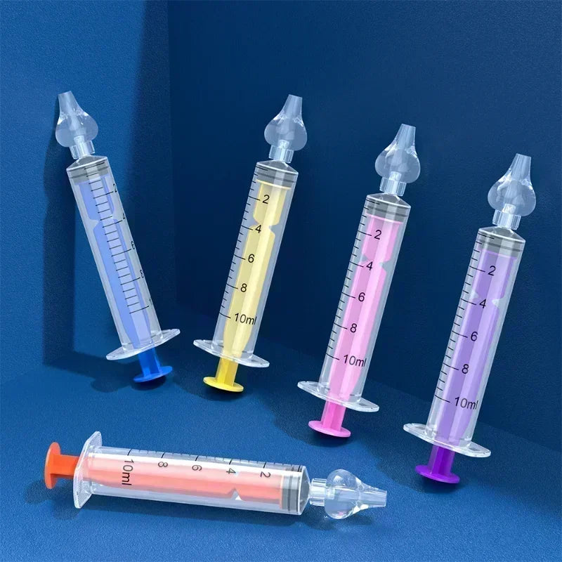 2pcs Needle Tube Baby Nasal Aspirator Syringe Washer Nasal Rhinitis Cleaning Equipment Child Care Products for Children